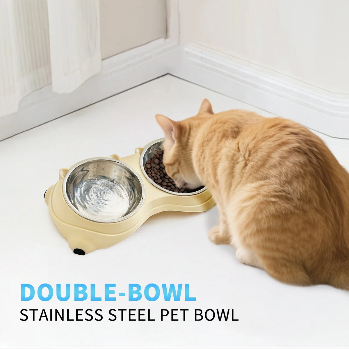 Macaron Stainless Steel Double Pet Bowl