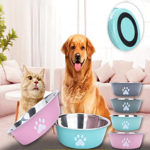 Large Anti-Slip Stainless Steel Dog Bowl