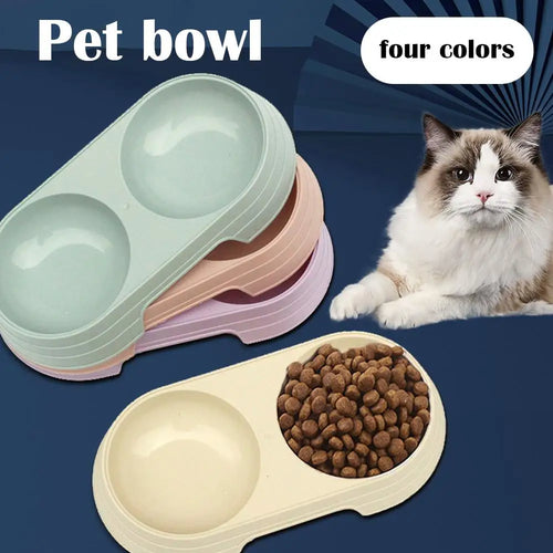 Non-Slip Raised Double Pet Bowls